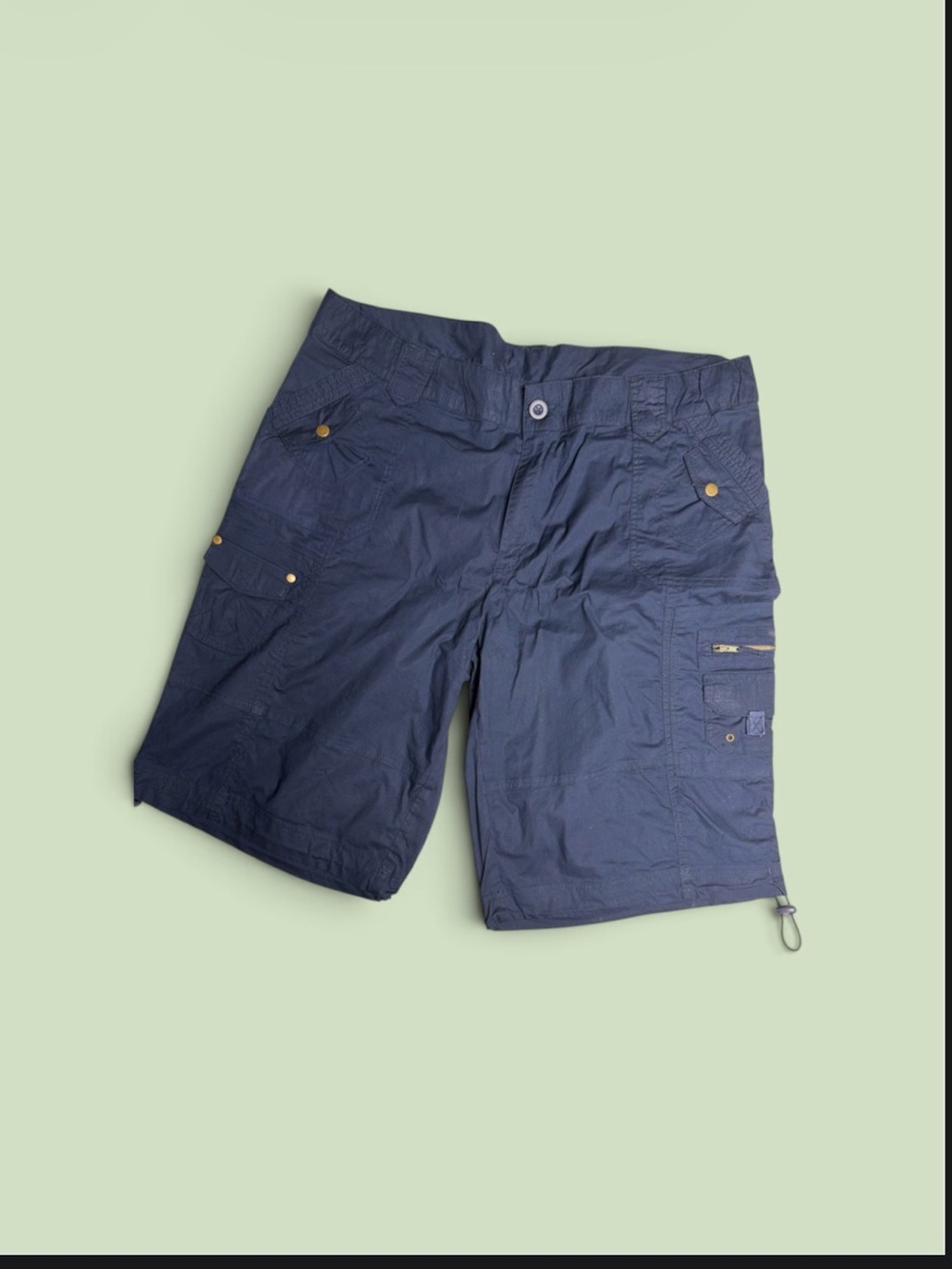 New Roaman's Navy Cargo Shorts with Utility Pockets